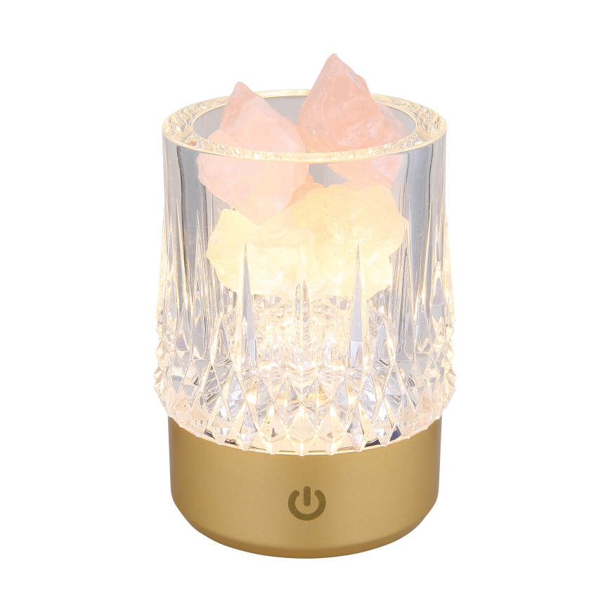 Globo - Επιτραπέζιο LED φωτιστικό αφής με ρύθμιση φωτεινότητας LED/1W/5V 3000K 1200 mAh χρυσό