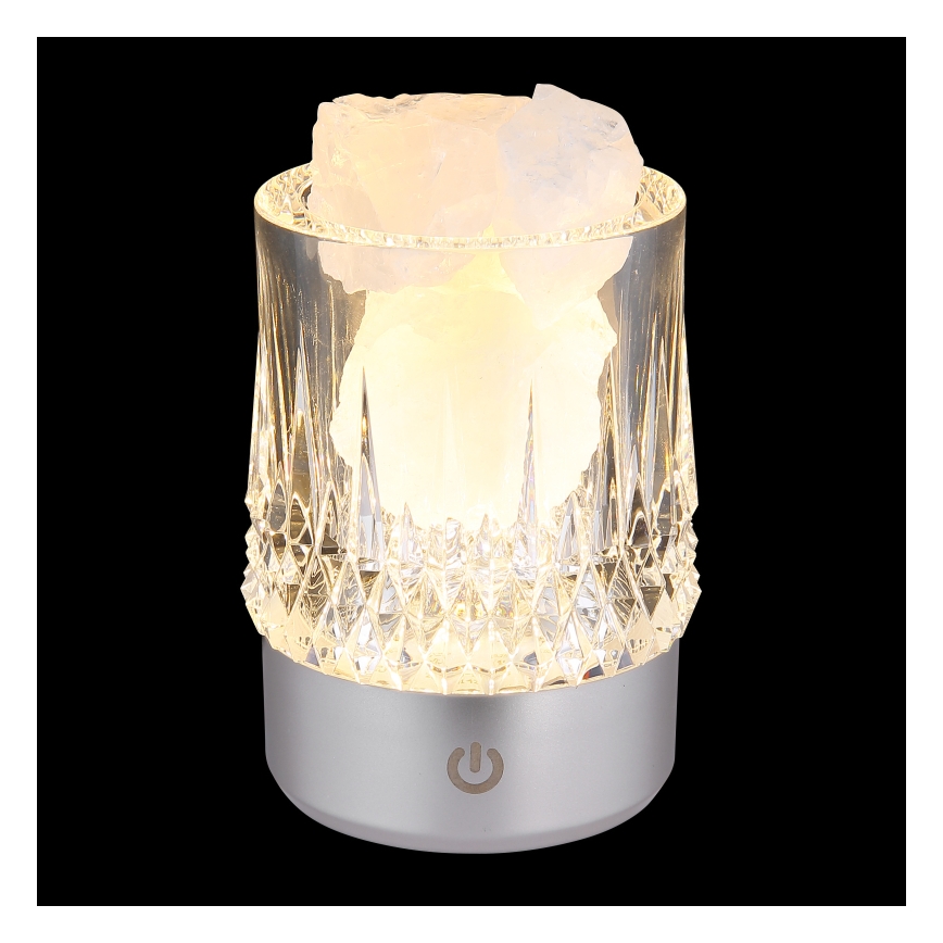 Globo - LED Ρυθμιζόμενη επιτραπέζια λάμπα αφής LED/1W/5V 3000K 1200 mAh ασημί