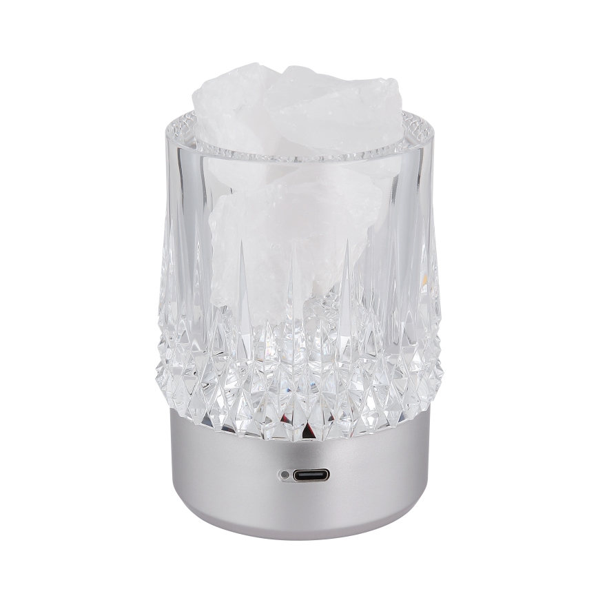Globo - LED Ρυθμιζόμενη επιτραπέζια λάμπα αφής LED/1W/5V 3000K 1200 mAh ασημί