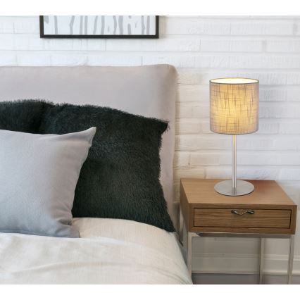 Globo - Επιτραπέζιο φωτιστικό 1xE27/40W/230V γκρι