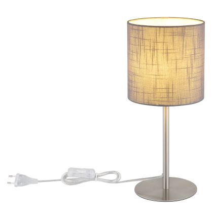 Globo - Επιτραπέζιο φωτιστικό 1xE27/40W/230V γκρι