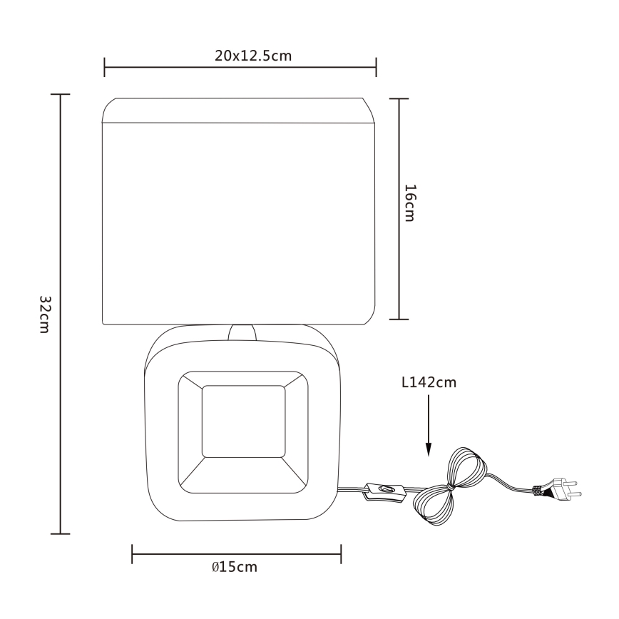 Globo - Επιτραπέζια λάμπα 1xE14/40W/230V