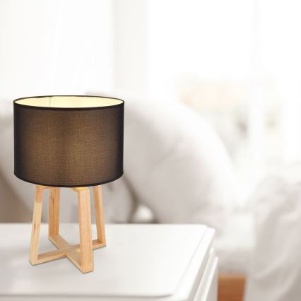 Globo - Επιτραπέζιο φωτιστικό 1xE14/40W/230V μαύρο