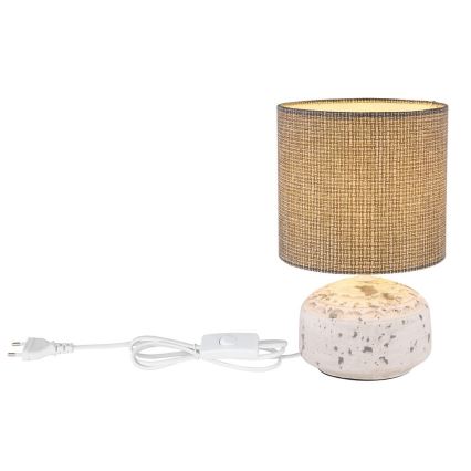 Globo - Επιτραπέζιο φωτιστικό 1xE14/40W/230V γκρι/κεραμικό