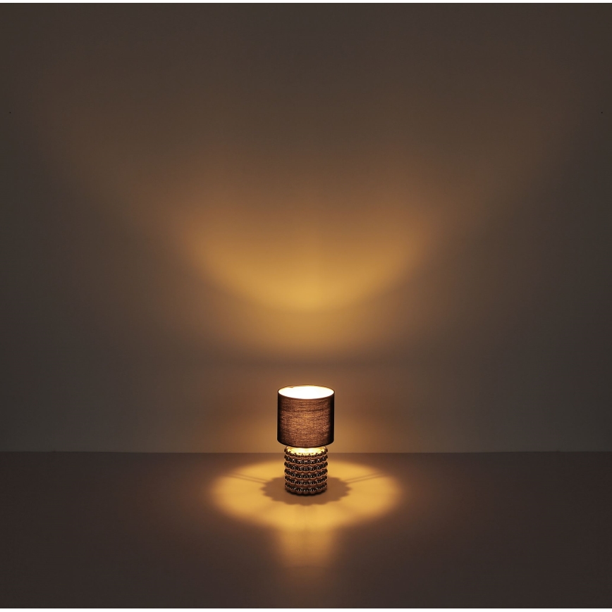 Globo - Eπιτραπέζια λάμπα 1xE14/40W/230V μαύρο/χρυσαφί