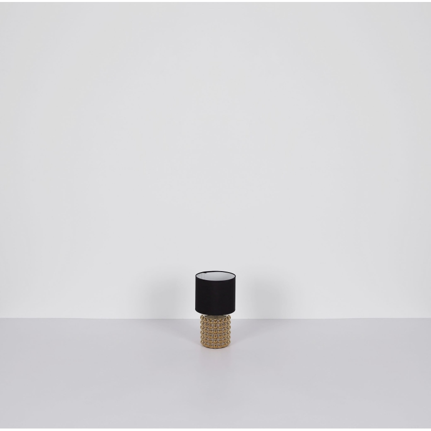 Globo - Eπιτραπέζια λάμπα 1xE14/40W/230V μαύρο/χρυσαφί