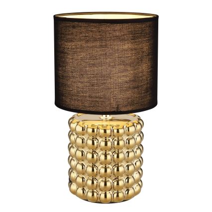 Globo - Eπιτραπέζια λάμπα 1xE14/40W/230V μαύρο/χρυσαφί