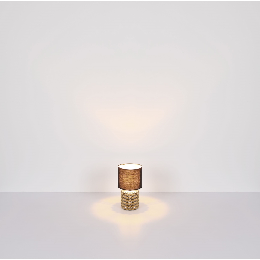Globo - Eπιτραπέζια λάμπα 1xE14/40W/230V μαύρο/χρυσαφί