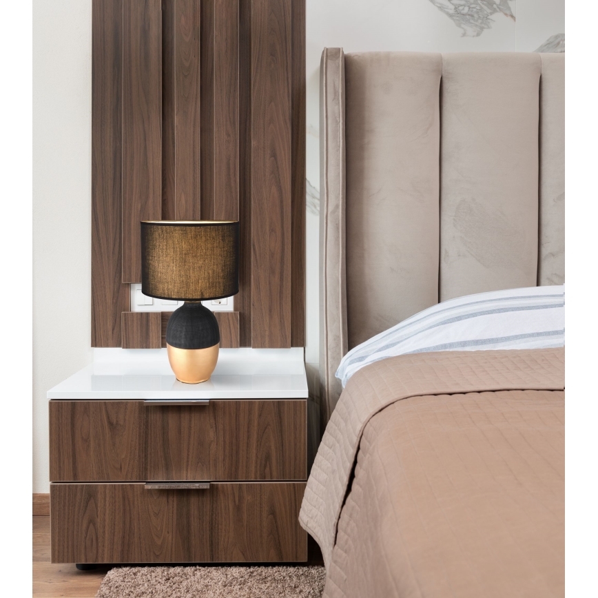 Globo - Eπιτραπέζια λάμπα 1xE14/40W/230V μαύρο