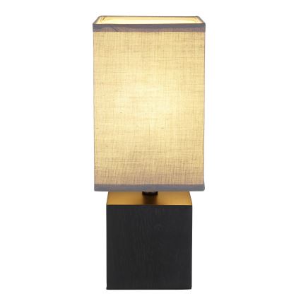 Globo - Eπιτραπέζια λάμπα 1xE27/7W/230V γκρι/μαύρο