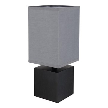 Globo 21628ALU - Επιτραπέζιο φωτιστικό VALENTINO 1xE27/7W/230V μαύρο/ανθρακί