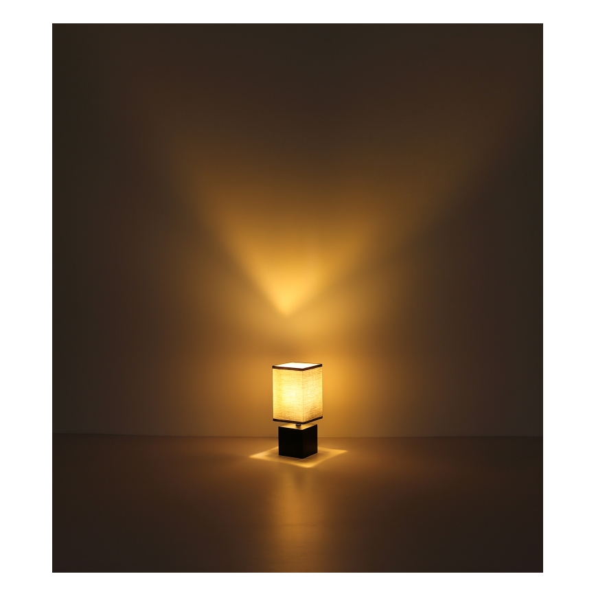 Globo 21628ALU - Επιτραπέζιο φωτιστικό VALENTINO 1xE27/7W/230V μαύρο/ανθρακί