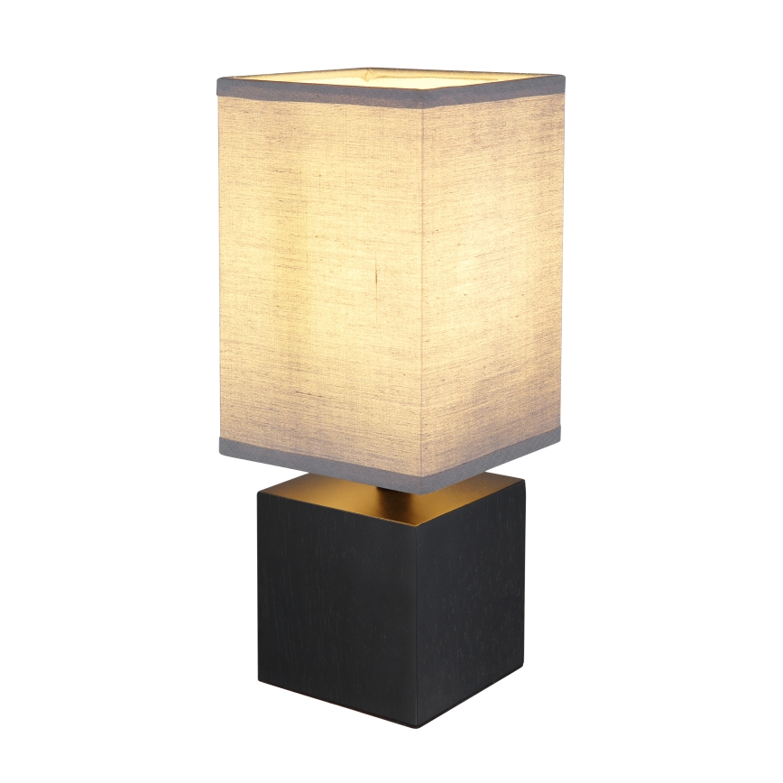 Globo 21628ALU - Επιτραπέζιο φωτιστικό VALENTINO 1xE27/7W/230V μαύρο/ανθρακί