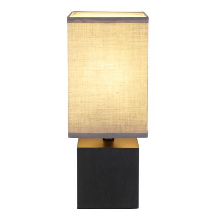 Globo 21628ALU - Επιτραπέζιο φωτιστικό VALENTINO 1xE27/7W/230V μαύρο/ανθρακί