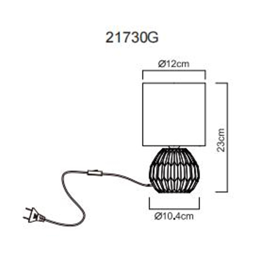 Globo - Eπιτραπέζιο φωτιστικό 1xE14/40W/230V γκρι