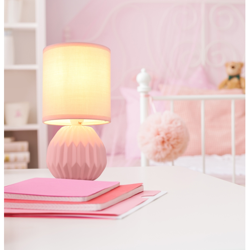 Globo - Επιτραπέζιο φωτιστικό 1xE14/40W/230V ροζ