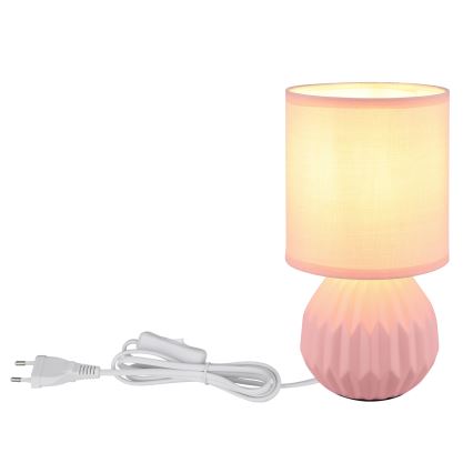 Globo - Επιτραπέζιο φωτιστικό 1xE14/40W/230V ροζ