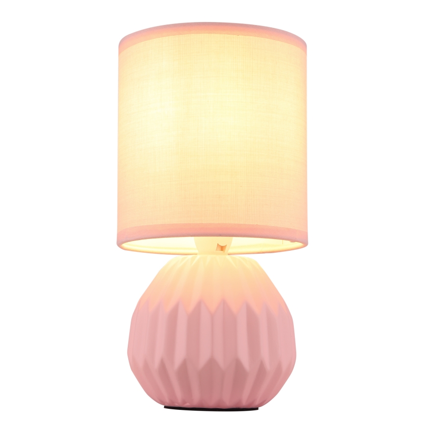 Globo - Επιτραπέζιο φωτιστικό 1xE14/40W/230V ροζ