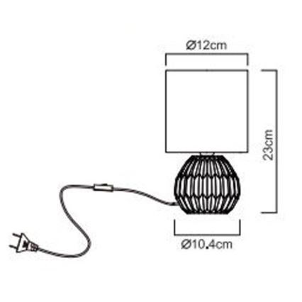 Globo - Επιτραπέζιο φωτιστικό 1xE14/40W/230V ροζ