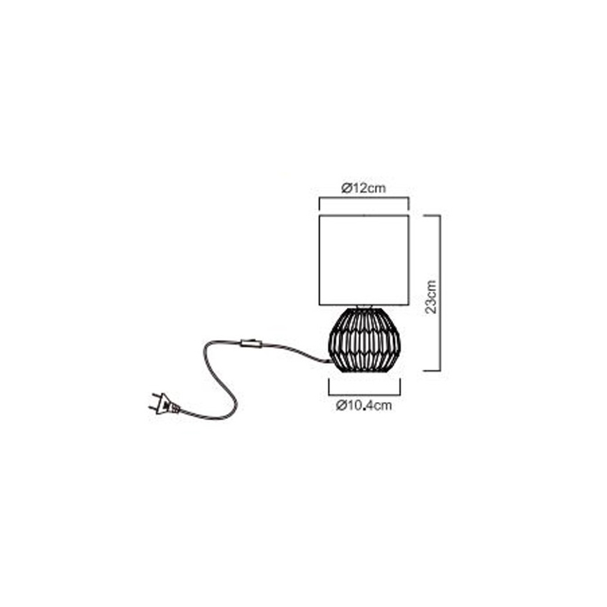Globo - Επιτραπέζιο φωτιστικό 1xE14/40W/230V ροζ