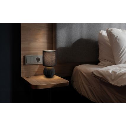 Globo - Eπιτραπέζιο φωτιστικό 1xE14/40W/230V μαύρο