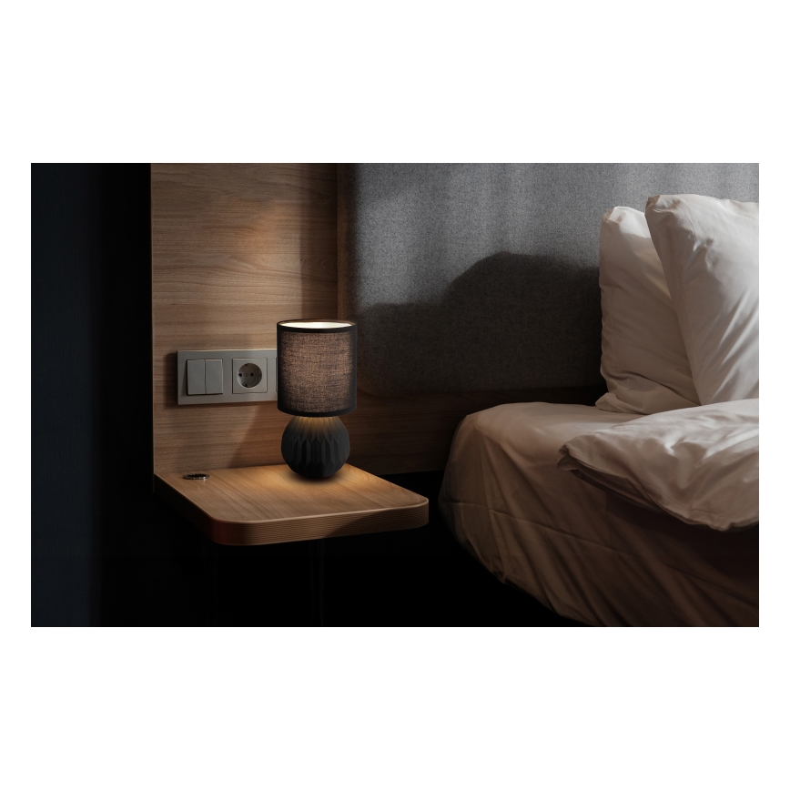 Globo - Eπιτραπέζιο φωτιστικό 1xE14/40W/230V μαύρο