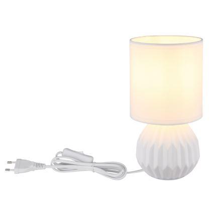 Globo - Eπιτραπέζιο φωτιστικό 1xE14/40W/230V λευκό