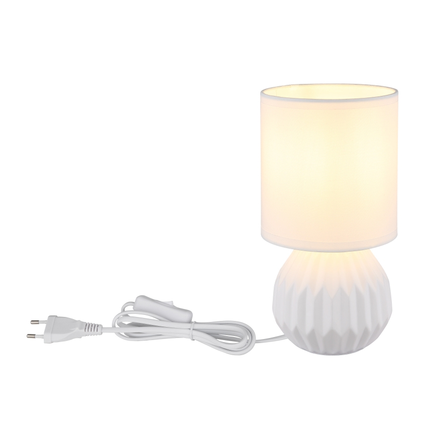 Globo - Eπιτραπέζιο φωτιστικό 1xE14/40W/230V λευκό