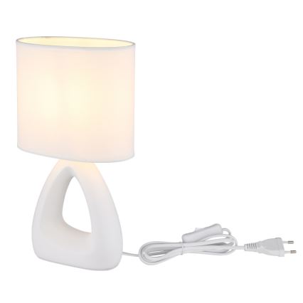 Globo - Eπιτραπέζιο φωτιστικό 1xE14/40W/230V λευκό