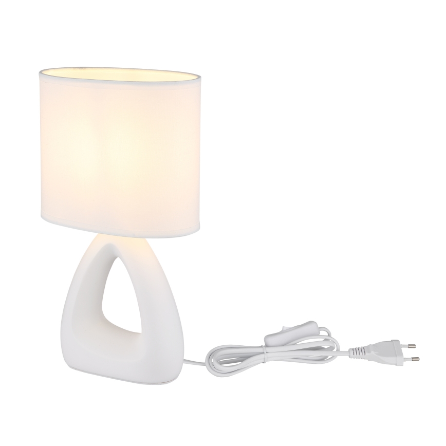 Globo - Eπιτραπέζιο φωτιστικό 1xE14/40W/230V λευκό