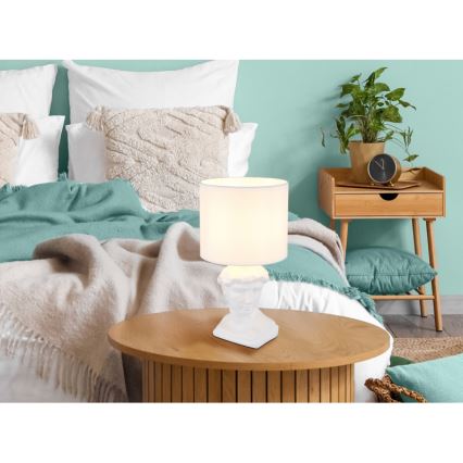 Globo - Eπιτραπέζιο φωτιστικό 1xE14/40W/230V λευκό