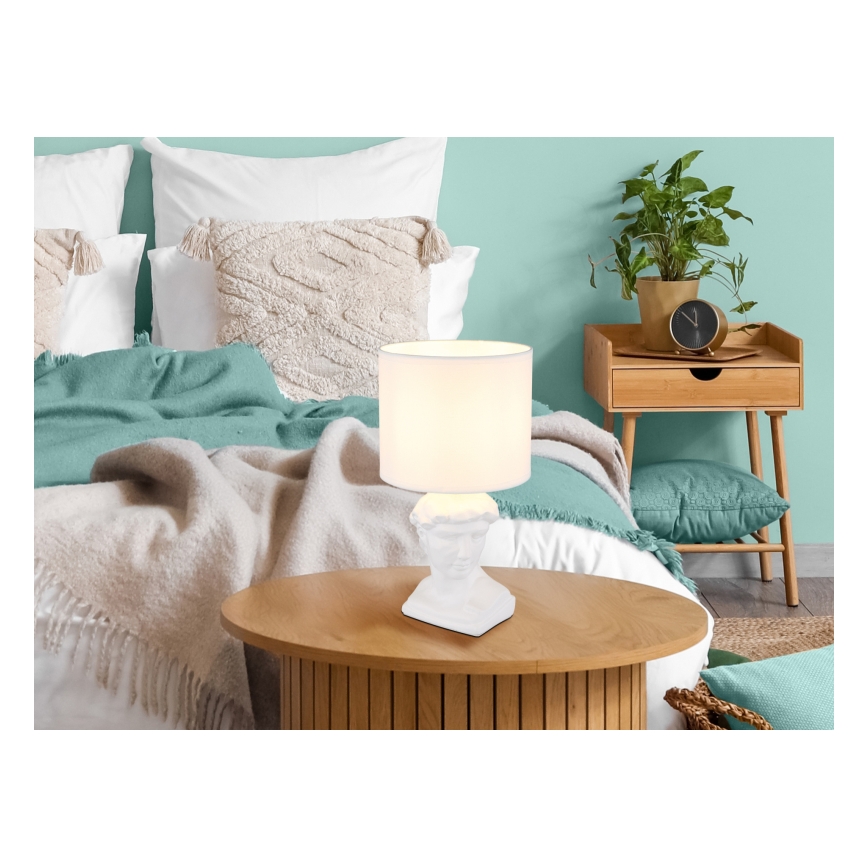 Globo - Eπιτραπέζιο φωτιστικό 1xE14/40W/230V λευκό