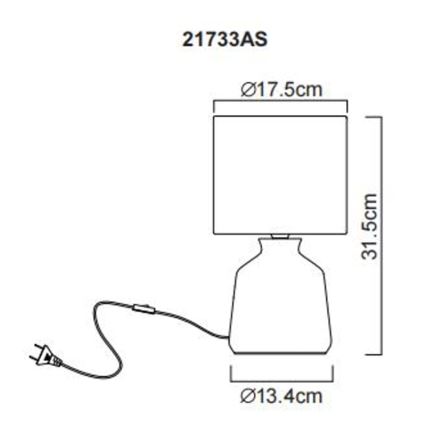 Globo - Eπιτραπέζιο φωτιστικό 1xE14/40W/230V