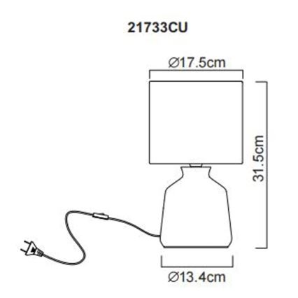 Globo - Eπιτραπέζιο φωτιστικό 1xE14/40W/230V