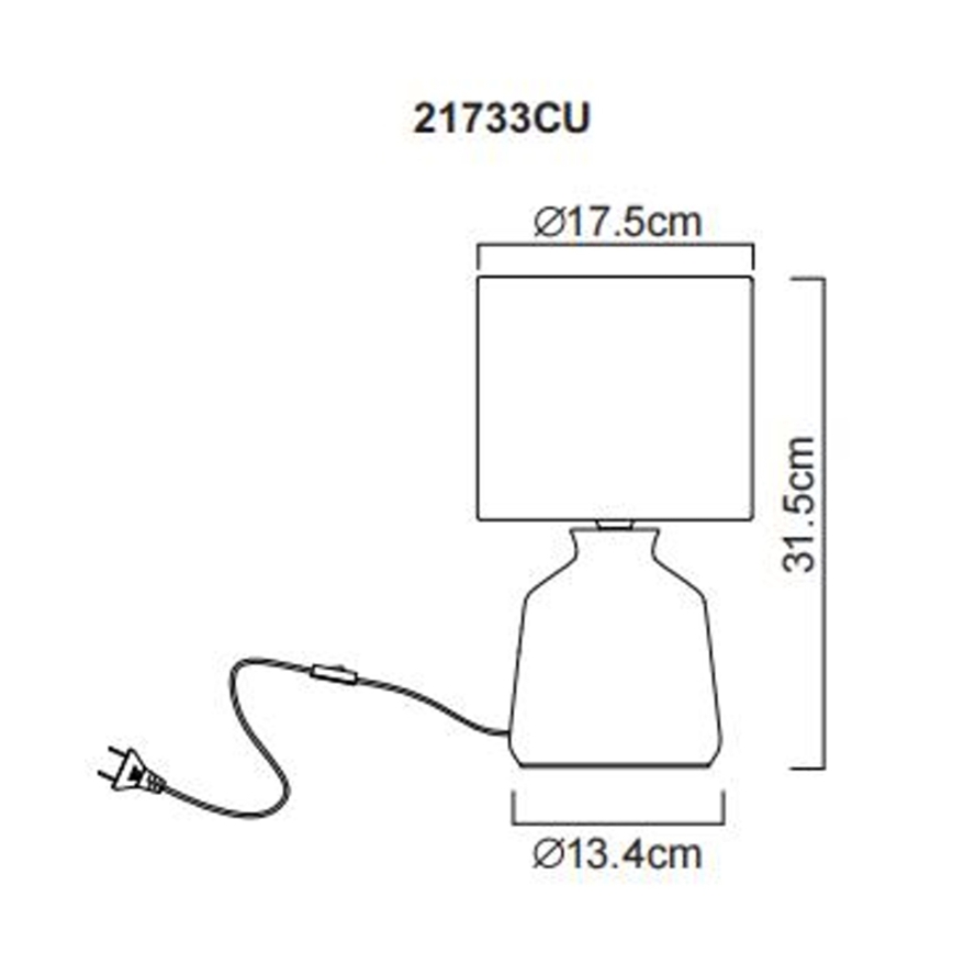 Globo - Eπιτραπέζιο φωτιστικό 1xE14/40W/230V