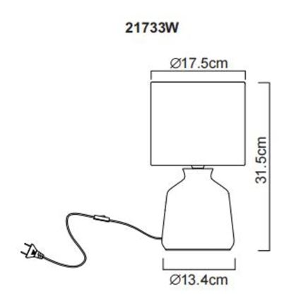 Globo - Eπιτραπέζιο φωτιστικό 1xE14/40W/230V