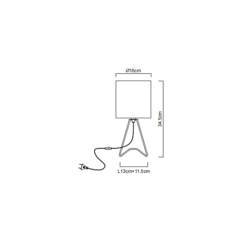 Globo - Επιτραπέζιο φωτιστικό 1xE14/40W/230V γκρι