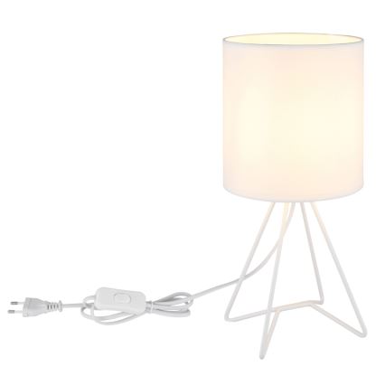 Globo - Επιτραπέζιο φωτιστικό 1xE14/40W/230V λευκό