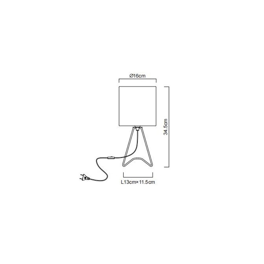Globo - Επιτραπέζιο φωτιστικό 1xE14/40W/230V λευκό