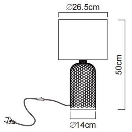 Globo - Επιτραπέζιο φωτιστικό 1xE27/60W/230V πράσινο