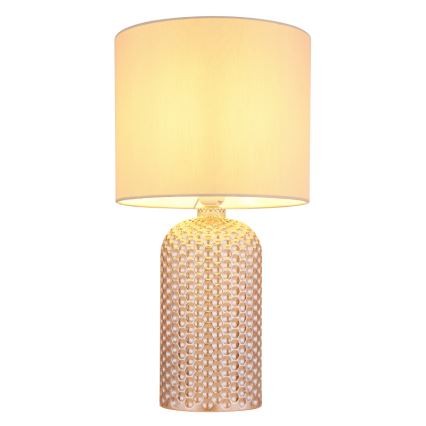 Globo - Eπιτραπέζιο φωτιστικό 1xE27/60W/230V μπεζ
