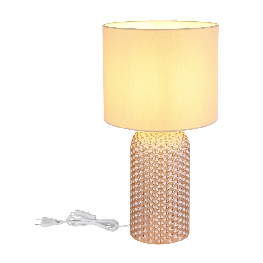 Globo - Eπιτραπέζιο φωτιστικό 1xE27/60W/230V μπεζ