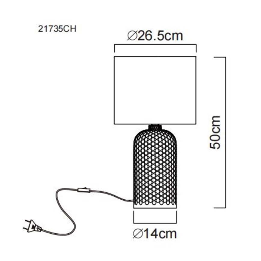 Globo - Eπιτραπέζιο φωτιστικό 1xE27/60W/230V μπεζ