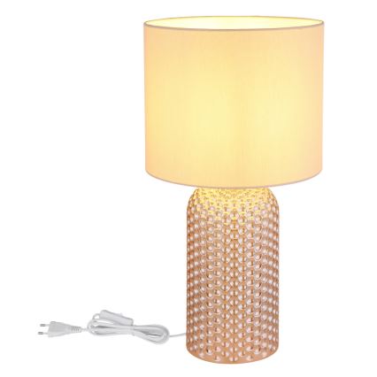 Globo - Eπιτραπέζιο φωτιστικό 1xE27/60W/230V μπεζ