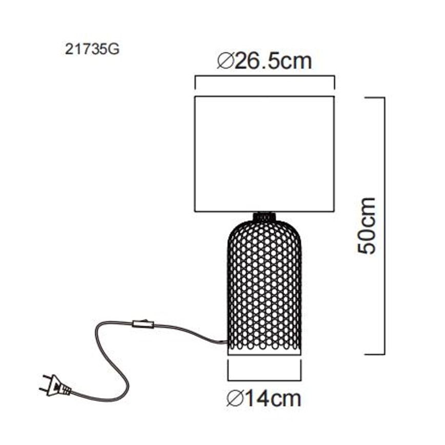 Globo - Eπιτραπέζιο φωτιστικό 1xE27/60W/230V γκρι
