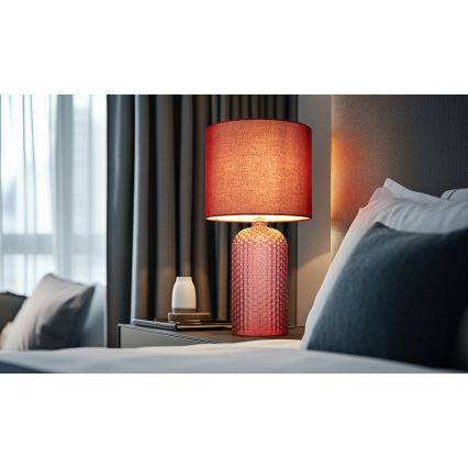 Globo - Επιτραπέζιο φωτιστικό 1xE27/60W/230V κόκκινο
