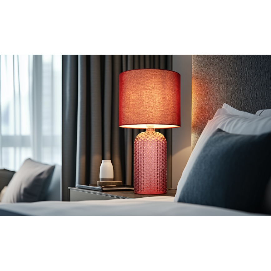 Globo - Επιτραπέζιο φωτιστικό 1xE27/60W/230V κόκκινο