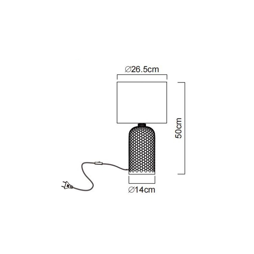 Globo - Επιτραπέζιο φωτιστικό 1xE27/60W/230V κόκκινο