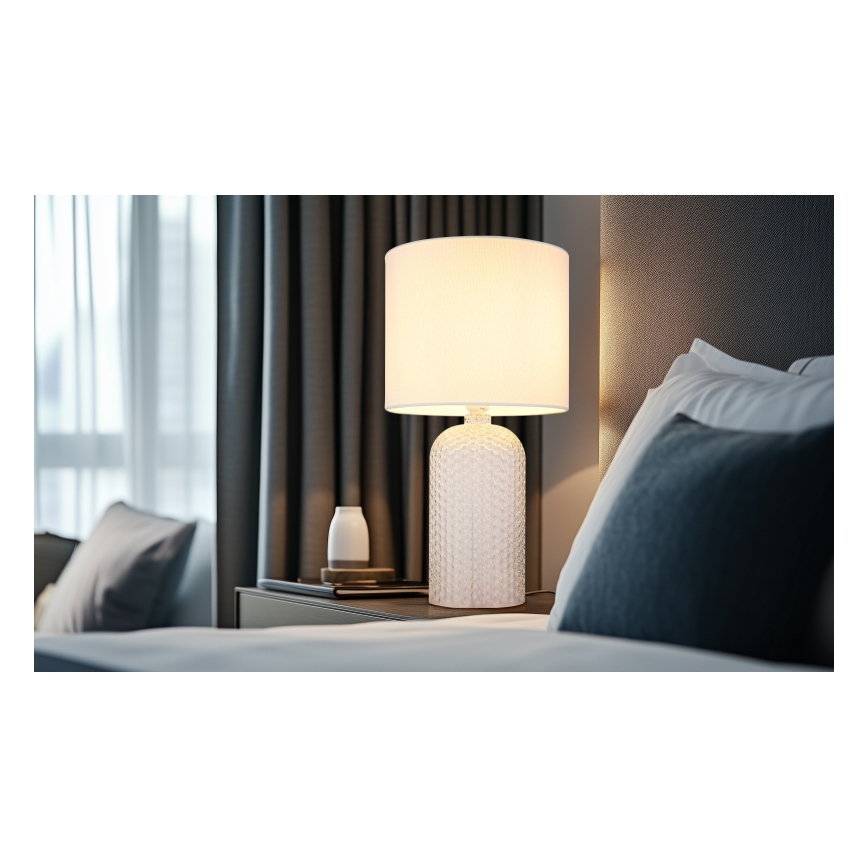 Globo - Eπιτραπέζιο φωτιστικό 1xE27/60W/230V λευκό