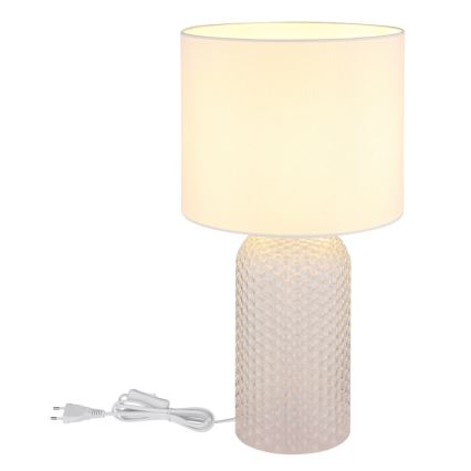 Globo - Eπιτραπέζιο φωτιστικό 1xE27/60W/230V λευκό